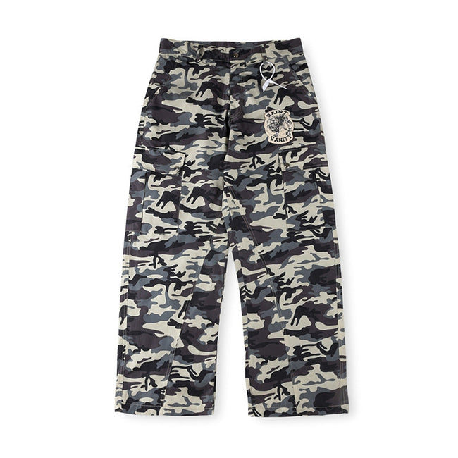 Saint Vanity Camouflage Casual Pants - Grey/Black Hover Image