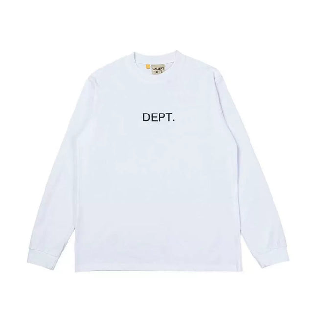Gallery Dept. Minimalist DEPT. Logo Long Sleeve T-Shirt - White Hover Image