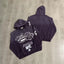 VALEFOREVER Purple Gradient Script Graphic Zip Up Hoodie