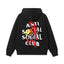 Anti Social Social Club Multi-Color Scribble Logo Hoodie - Black