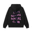 Anti Social Social Club Dragon Pink Logo Hoodie - Black