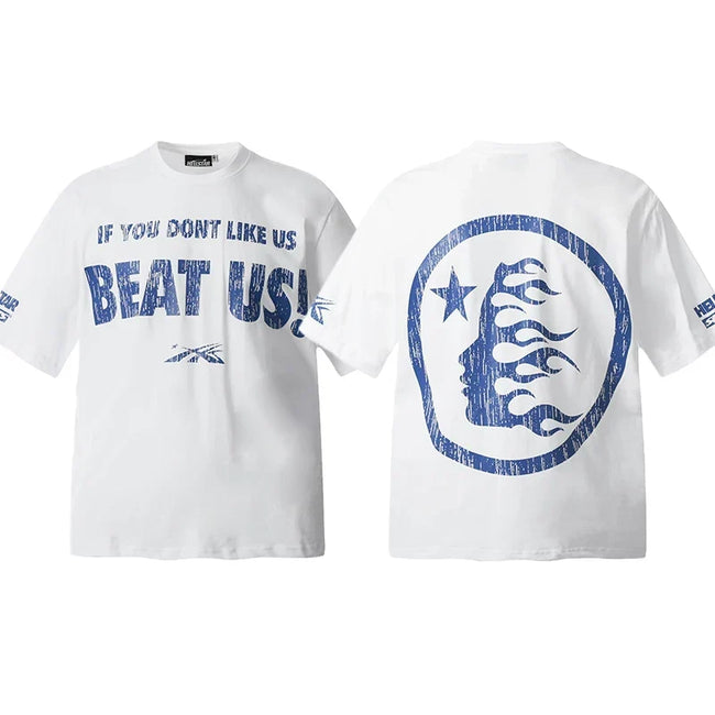 Hellstar White Circular Letter Graphic Tee Hover Image