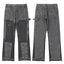 Gallery Dept. Paint Splatter Contrast Knee Patch Charcoal Denim Jeans