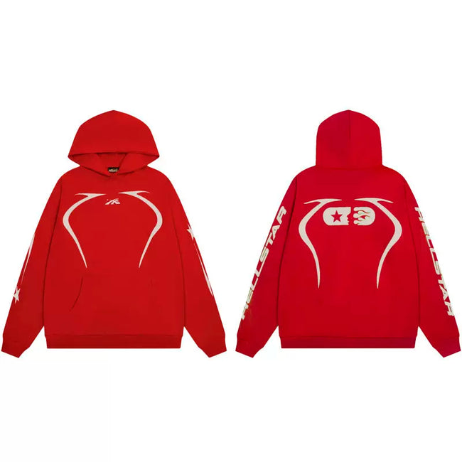 Hellstar Black Line Graphic Hoodie Hover Image