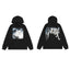 Revenge Angel Painting Blue Arch Logo Pullover Hoodie