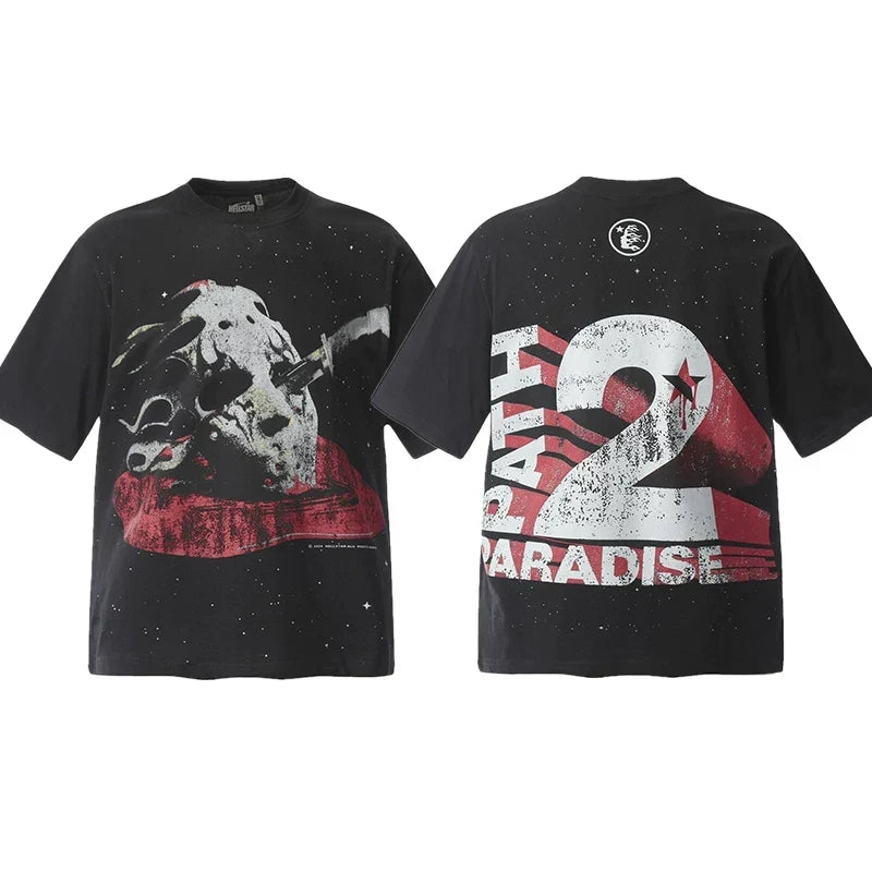 Hellstar Black Skull Paradise Graphic Tee