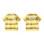 Gallery Dept. Stripe Tie-Dye Short Sleeve T-Shirt - Yellow/Brown