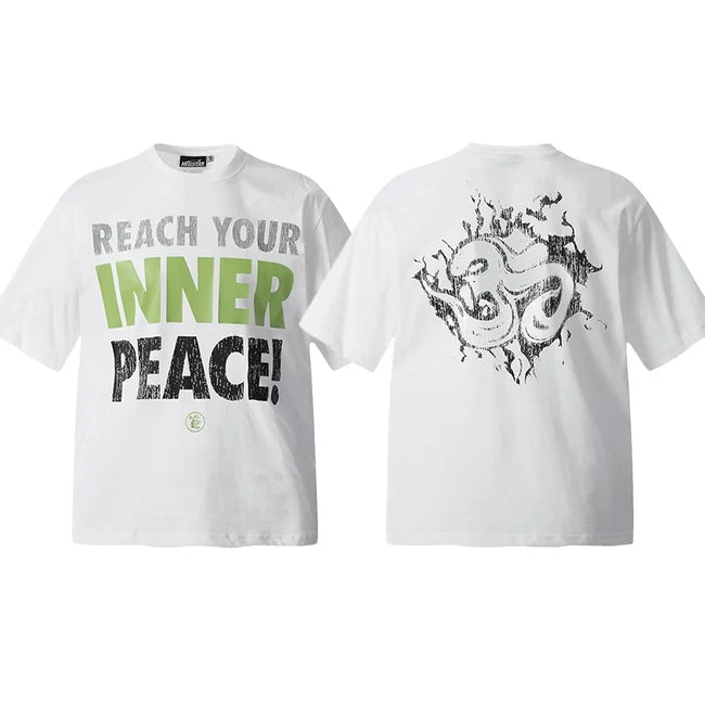 Hellstar White Reach Your Inner Peace Tee Hover Image