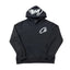 Black Script Logo Hoodie – Oversized Streetwear Pullover Sweatshirt