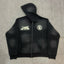 Hellstar Black Washed Zip Up Hoodie