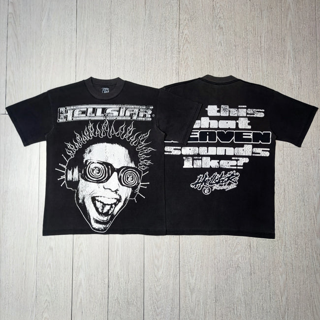 Hellstar Portrait Sunglasses Graphic T-shirt Hover Image