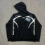 Hellstar White Line Graphic Black Hoodie