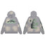 Hellstar Grey Gradient Green Hoodie