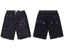Gallery Dept. Patched Distressed Paint Splatter Denim Shorts - Black