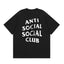 Anti Social Social Club Distressed Texture Logo T-Shirt - Black