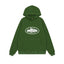 Forest Green Vintage Graphic Hoodie – Oversized Streetwear Pullover