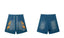 Hellstar Blue Flame Washed Shorts