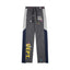 Gallery Dept. "DEPT. de la GALERIE" Vertical Logo Paint Splatter Contrast Panel Sweatpants - Charcoal Grey