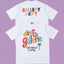 Gallery Dept. Beverly Blvd Multi-Color Hand-Lettered Short Sleeve T-Shirt - White