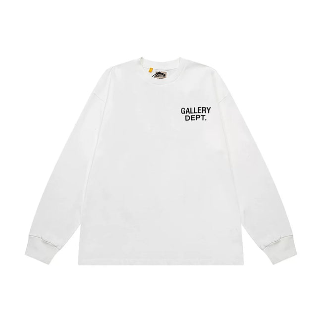 Gallery Dept. Minimalist Logo Long Sleeve T-Shirt - White Hover Image