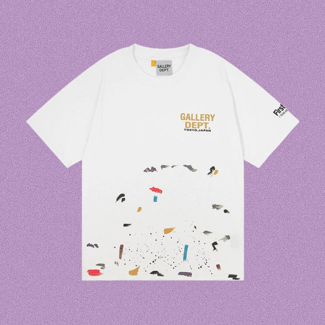 Gallery Dept. Paint Splatter Graphic Short Sleeve T-Shirt - White Hover Image