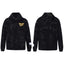 Gallery Dept Black Marble Tie‑Dye Gold Logo Pullover Hoodie
