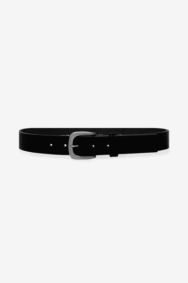 RSALBT05 - Unisex Rounded Square Buckle Leather Belt Hover Image