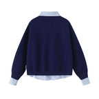 Bear embroidered two-piece sweatshirt