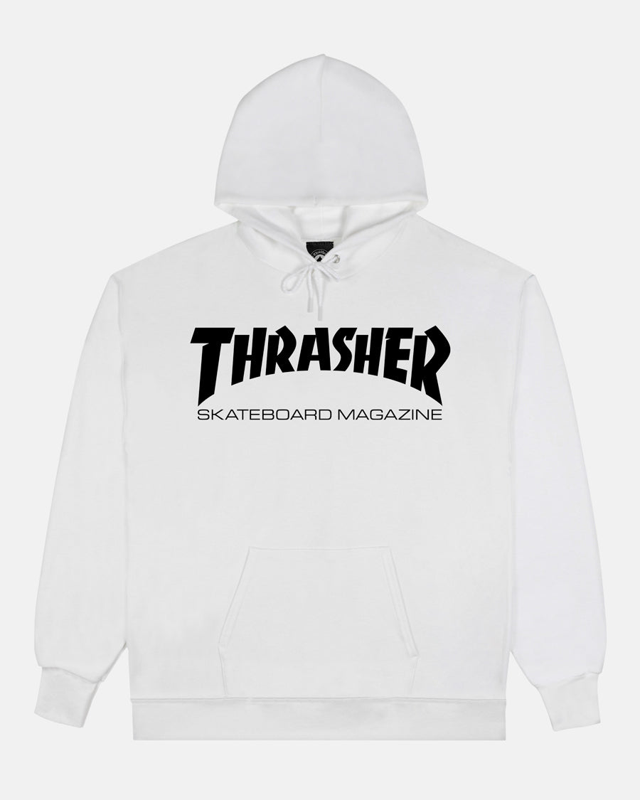 SKATE MAG - HOODIE - WHITE/BLACK
