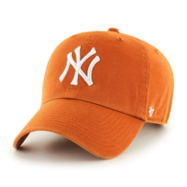 47 Brand New York Yankees Cleanup Adjustable Hat - Burnt Orange Hover Image
