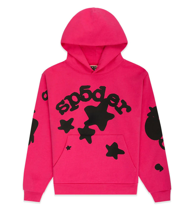 Sp5der Beluga Hoodie Pink Hover Image
