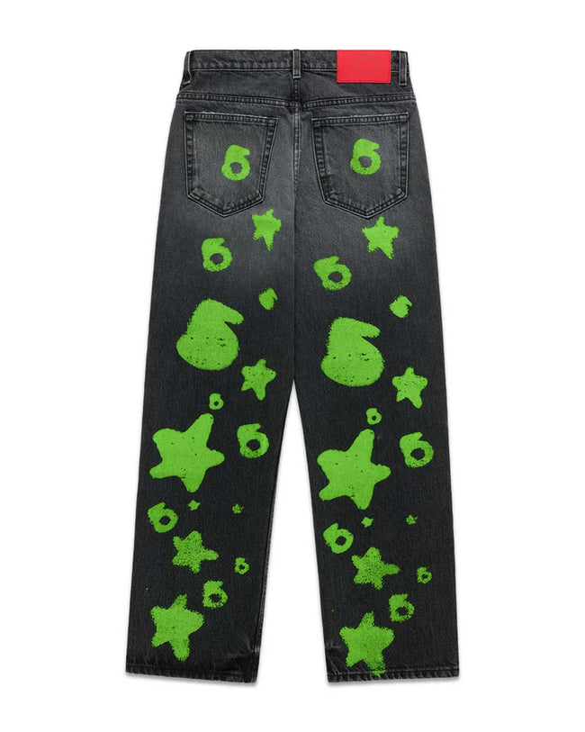 Sp5der Beluga Stamped Denim Black/Green Main Image
