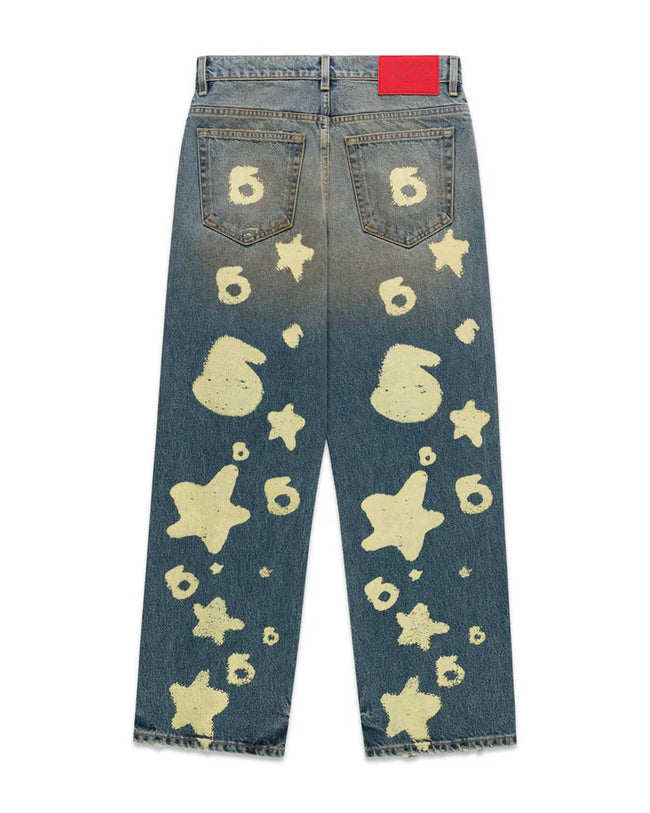 Sp5der Beluga Stamped Denim Indigo Main Image