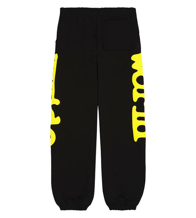 Sp5der Beluga Sweatpants Black/Yellow Main Image