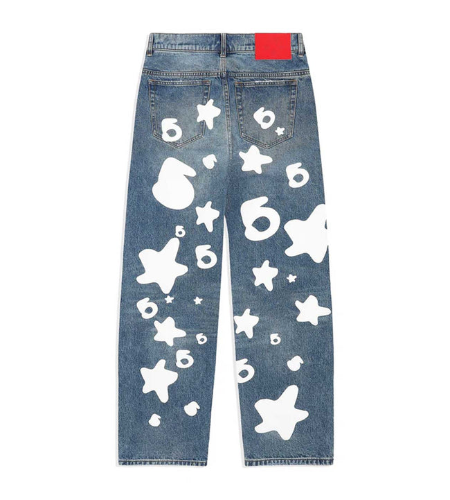 Sp5der Beluga Wash Denim Pants Main Image