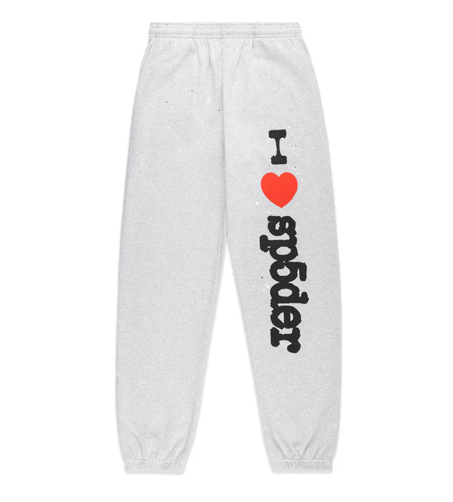 Sp5der Heather Grey Souvenir Sweatpants Hover Image