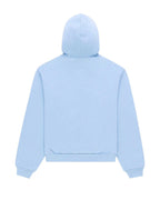 Sp5der OG Logo Mixed Stone Zip Up Hoodie Rock Blue