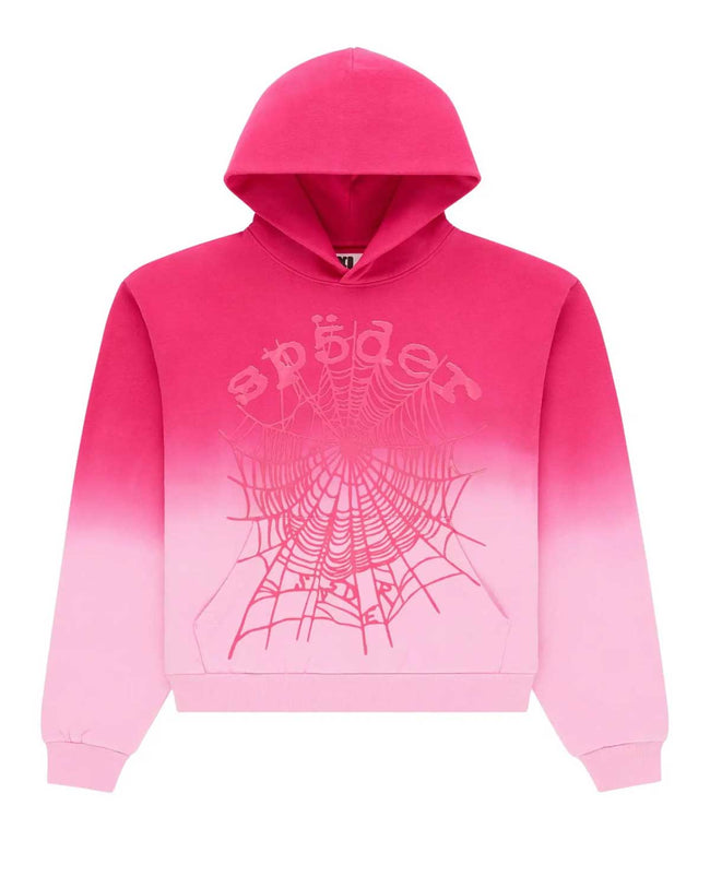 Sp5der OG Web Ombré Hoodie Pink Hover Image
