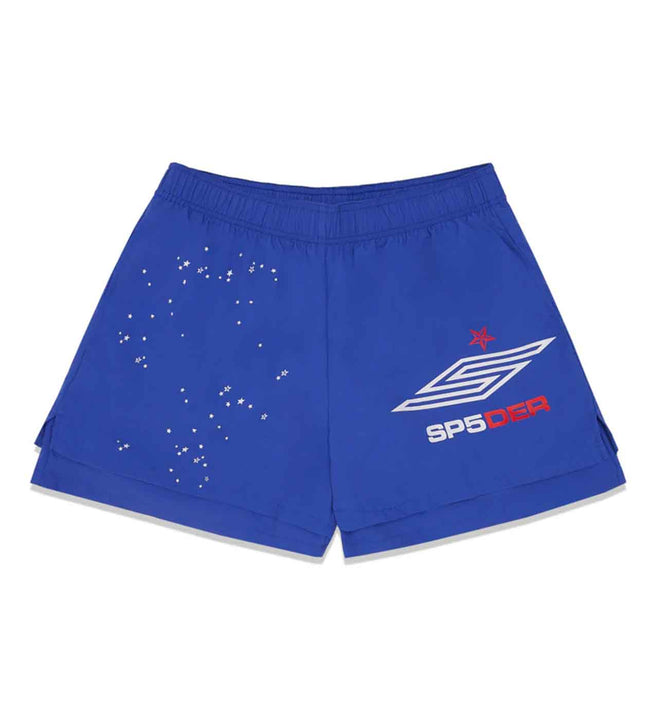 Sp5der Pro Double Layer Shorts Blue Hover Image