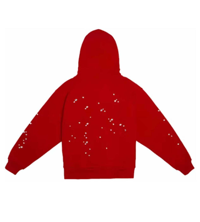 Sp5der Red Atlanta Zip Up Hoodie Main Image