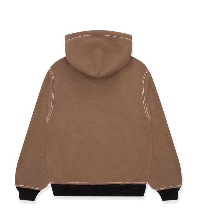 Sp5der T&F Zip-Up Hoodie Brown/Red Main Image