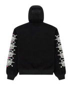 Sp5der Webstone Hooded Denim Work Jacket Black