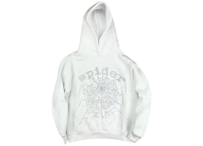 Sp5der Rhinestone Logo Hoodie Hover Image