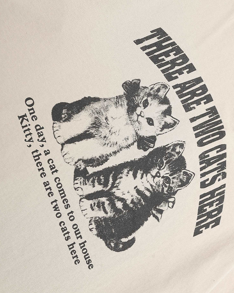 American cartoon kitten short sleeves