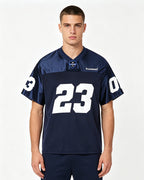 spliced sports short-sleeved shirt
