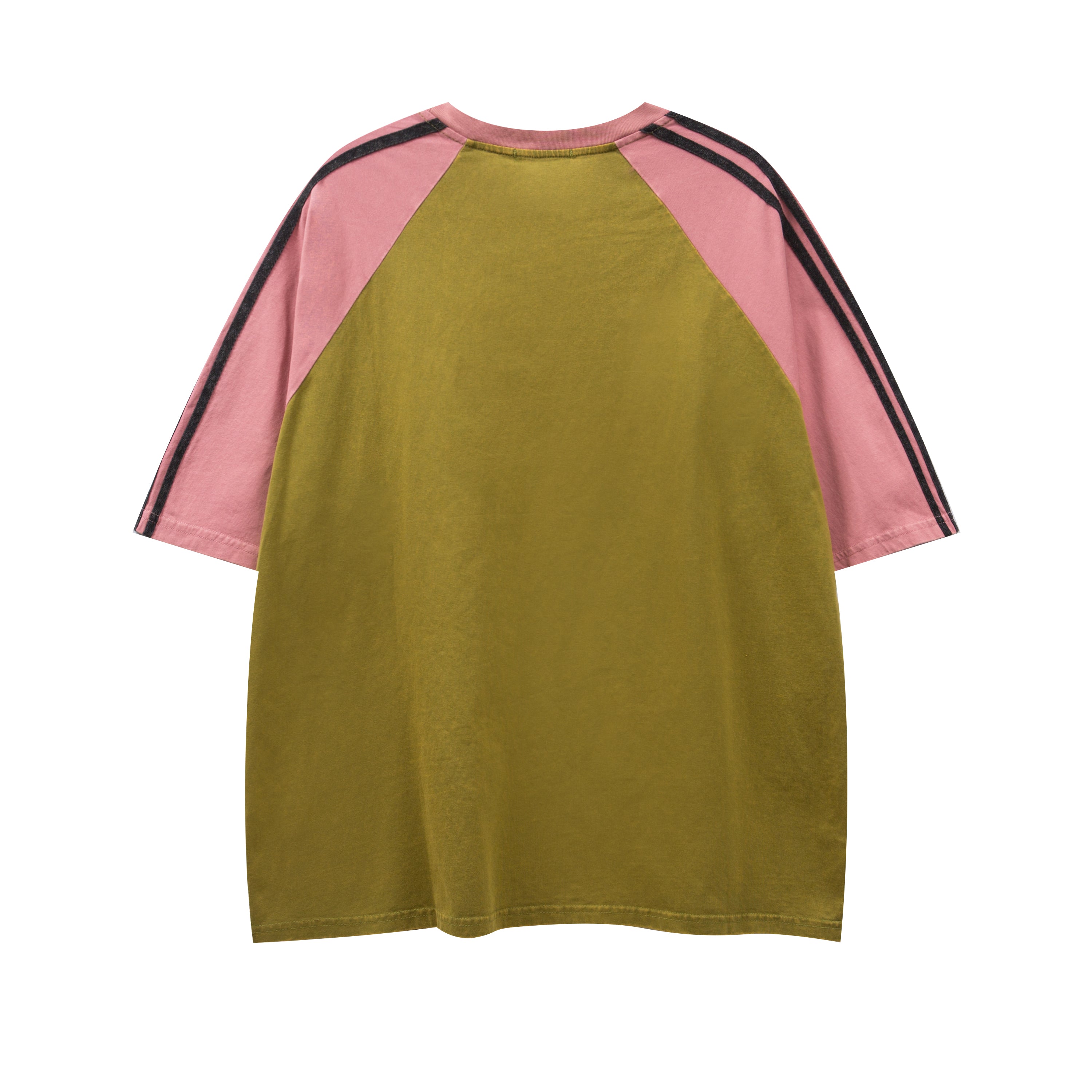 Retro colorblock short sleeves