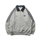Retro Color Block Three Stripes Sweatshirt