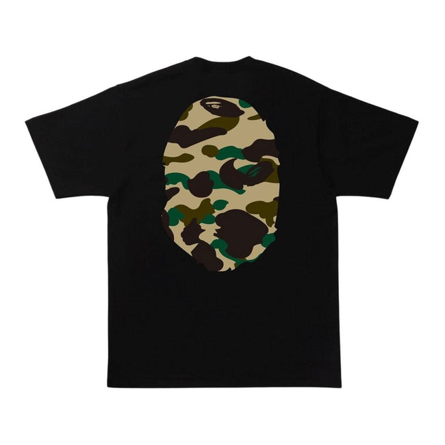 BAPE 1st Camo Big Ape Head Tee Black Yellow Main Image