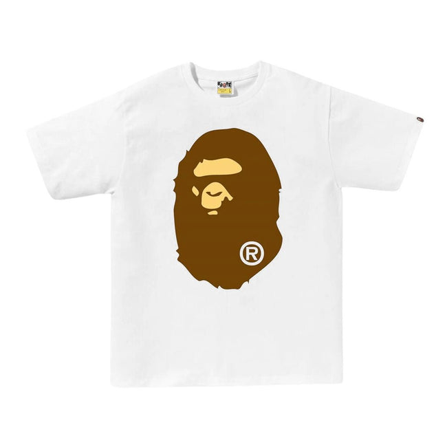 BAPE Big Ape Head Tee White/Brown Hover Image