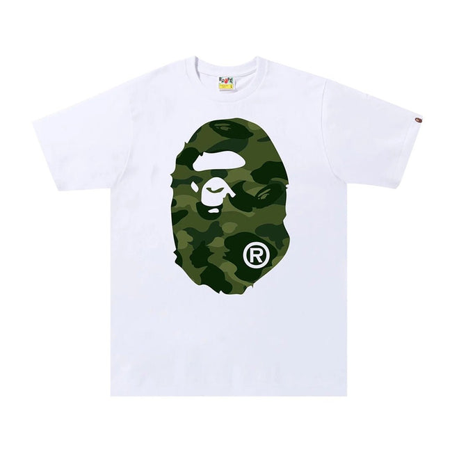 BAPE Color Camo Big Ape Head Tee White/Green Hover Image